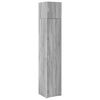 vidaXL Armario estrecho madera ingenier&iacute;a gris Sonoma 40x42,5x225 cm