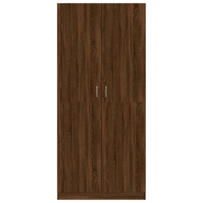 vidaXL Armario madera contrachapada color roble marrón 90x52x200 cm