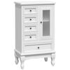 vidaXL Mueble de 5 cajones y 2 estantes blanco