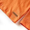 Camiseta infantil de manga larga naranja oscuro 104