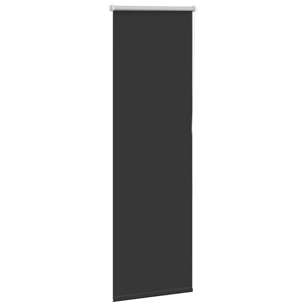vidaXL Estor Enrollable Opaco negro 40x130 cm Tela Ancho 35,7 cm