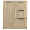 vidaXL Aparadores 2 uds madera contrachapada roble Sonoma 60x30x70 cm