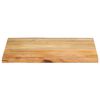 vidaXL Tablero de mesa borde natural madera maciza mango 90x60x2,5 cm