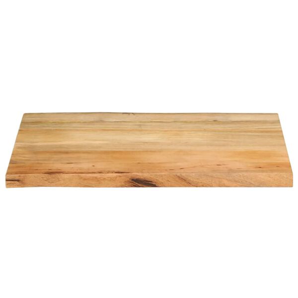 vidaXL Tablero de mesa borde natural madera maciza mango 90x60x2,5 cm