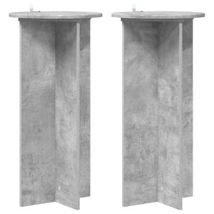 vidaXL Soporte de plantas 2 pcs Gris Hormig&oacute;n 40 x 40 x 80 cm
