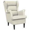 vidaXL Sill&oacute;n de terciopelo blanco crema