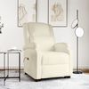 vidaXL Sill&oacute;n elevable cuero sint&eacute;tico crema