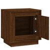 vidaXL Mesita noche 2 uds madera contrachapada marrón roble 44x35x45cm