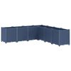 vidaXL Jardinera PP azul gris 160x160x53 cm
