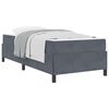 vidaXL Estructura de cama Gris oscuro 80 x 200 cm tela