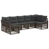 vidaXL Conjunto de sof&aacute;s de jard&iacute;n 7 uds. 7-N&uacute;mero de plazas Gris