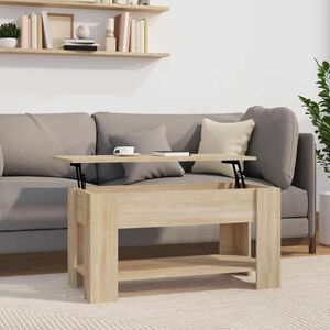 vidaXL Mesa de centro madera de ingenier&iacute;a roble Sonoma 101x49x52 cm