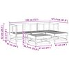 vidaXL Conjunto de Sof&aacute;s de Jard&iacute;n 5 pcs Marr&oacute;n Cera Pino macizo