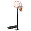 vidaXL Canasta de baloncesto polietileno blanco 258-363 cm