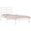vidaXL Estructura de cama individual sin colchón madera pino blanco