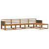 vidaXL Conjunto de sof&aacute;s de exterior 5 uds. Natural