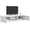 vidaXL Mueble para TV con luces LED blanco 140x40x36 cm