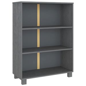 vidaXL Estanter&iacute;a HAMAR madera maciza pino gris oscuro 85x35x112 cm