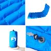 vidaXL Colch&oacute;n de camping autoinflable con almohada 1 persona azul