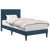 vidaXL Estructura de cama con cabecera Azul 90 x 200 cm Terciopelo