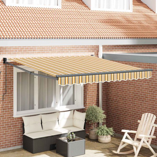 vidaXL Toldo Manual Multicolor 300 x 250 x 165 cm Poli&eacute;ster