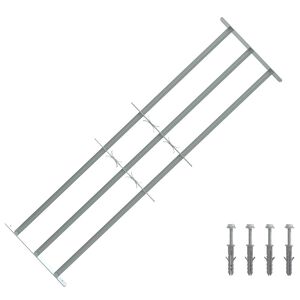 vidaXL Reja de Seguridad para Ventanas con 3 Barandas 3 uds.
