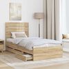 vidaXL Estructura de cama Roble Sonoma 90 x 190 cm Madera Ingenieril