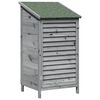 vidaXL Cobertizo de Jard&iacute;n con techo Gris 59 x 56 x 113,5 cm