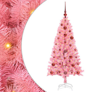 vidaXL &Aacute;rbol de Navidad Rosa 120 cm PVC
