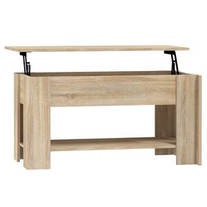 vidaXL Mesa de centro madera de ingenier&iacute;a roble Sonoma 101x49x52 cm