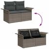 vidaXL Conjunto de sofá de jardín 6 pcs Gris ratán sintético