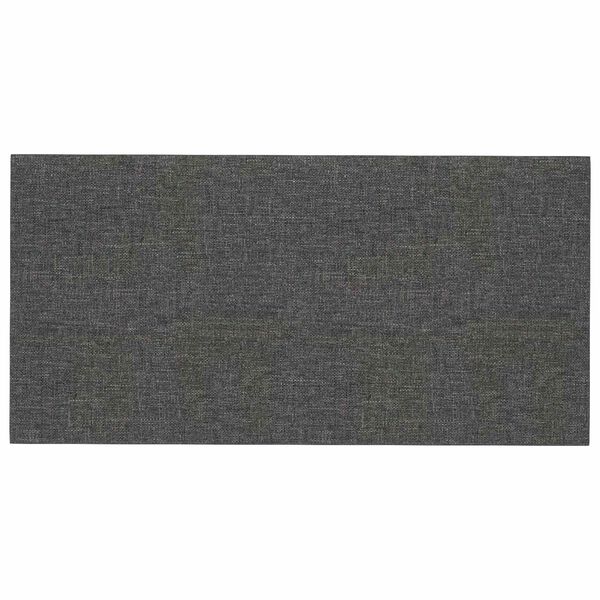 vidaXL Cabecero de Pared 12 pcs Gris oscuro 30 x 15 cm tela