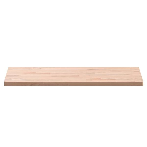 vidaXL Encimera de baño madera maciza de haya 80x40x2,5 cm