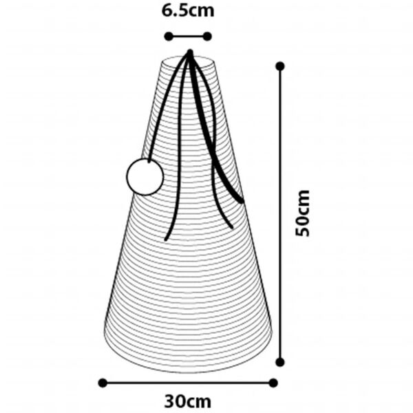 FLAMINGO Cono rascador para gatos hierba marina 30x50 cm