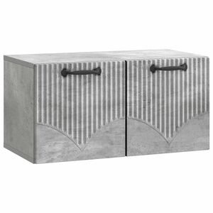 vidaXL Mueble para TV de pared Gris Hormig&oacute;n 59,5 x 31 x 30 cm