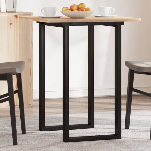 vidaXL Patas de mesa de comedor estructura O acero 40x40x73 cm