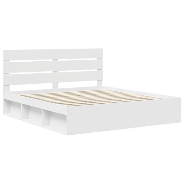 vidaXL Estructura de cama 200 x 200 cm Madera de pino macizo