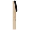 vidaXL Cabecero tapizado Negro 120 cm Madera de pino macizo