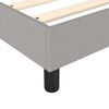 vidaXL Cama box spring con colchón tela gris claro 90x190 cm