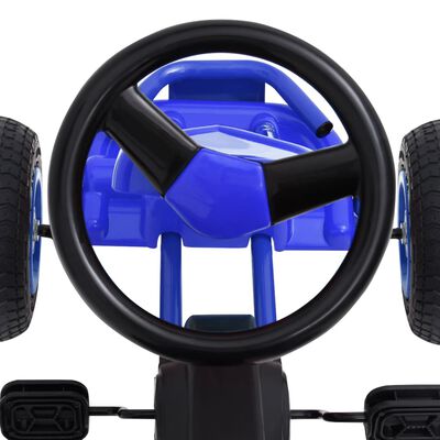 vidaXL Kart de pedales con neumáticos azul