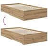 vidaXL Estructura de cama con caj&oacute;n con cabecera Madera contrachapada
