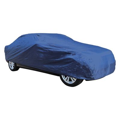 Carpoint Funda de coche poliéster M azul 432x165x119 cm