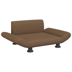 vidaXL Cama para perros de tela marr&oacute;n 70x45x28 cm