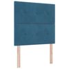vidaXL Cama tipo Box Spring Azul Oscuro 120 x 190 cm Terciopelo