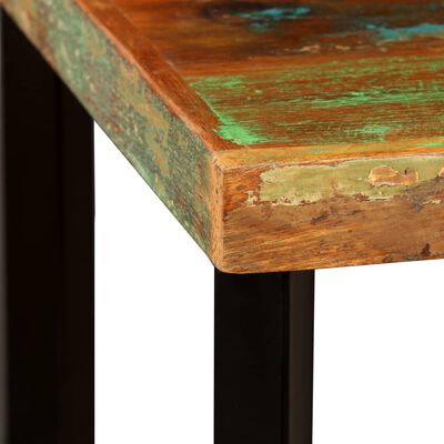 vidaXL Mesa de bar de madera maciza reciclada 60x60x107 cm