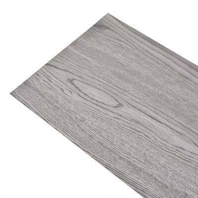 vidaXL Lamas para suelo no autoadhesivas PVC gris oscuro 5,26 m² 2 mm