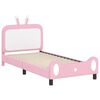 vidaXL Cama para niños con cabecero con cabecera Rosa 80 x 200 cm PU