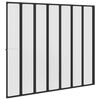 vidaXL Mampara de ducha Otro Manual Negro 168 x 140 cm Aluminio