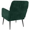 vidaXL Sill&oacute;n de terciopelo verde oscuro 62x79x79 cm
