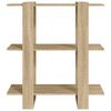 vidaXL Estanter&iacute;a/divisor de espacios color roble Sonoma 80x30x87 cm